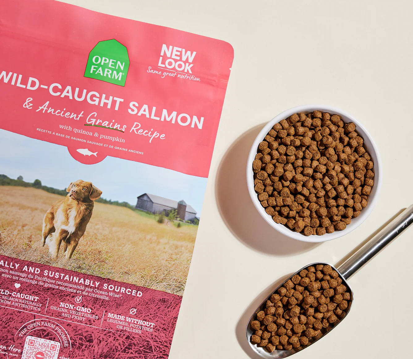Wild-Caught Salmon & Ancient Grains Dog Kibble - Image 3